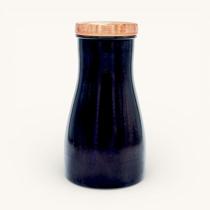 Black Finish Copper Water Jar
