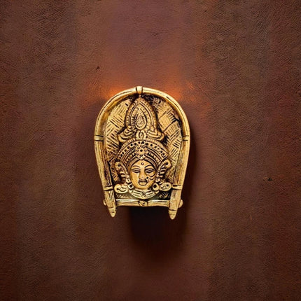 Brass Goddess Face Decorative Wall Decor