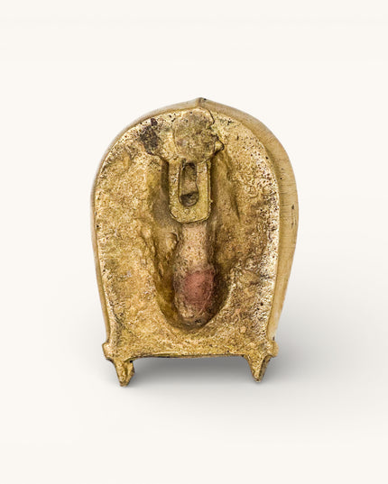 Brass Ganesha Face Decorative Wall Hanging Small