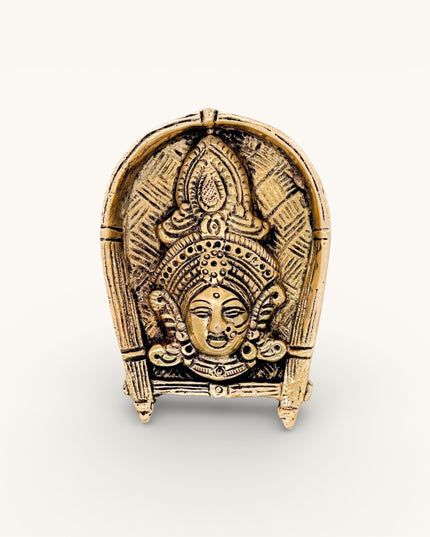 Brass Goddess Face Decorative Wall Decor