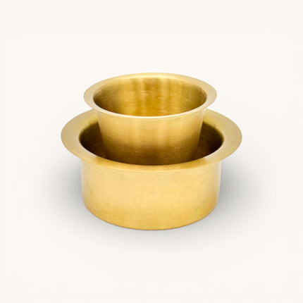 Brass Coffee Tumbler Set (Traditional Brass Tea & Coffee Glasses)