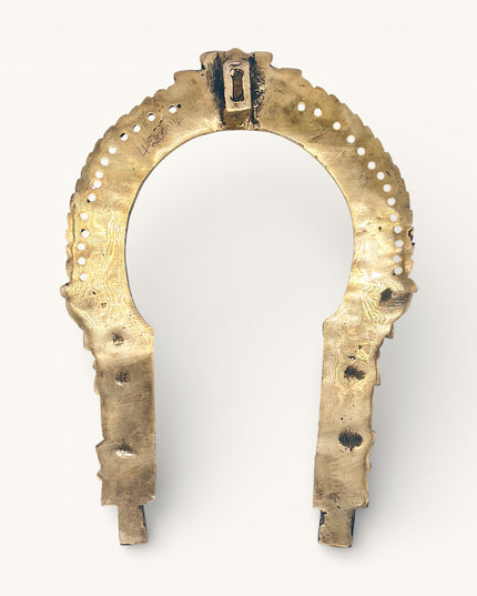 Brass Wall Decor Narasimha Prabhavali Big with stone Inlay