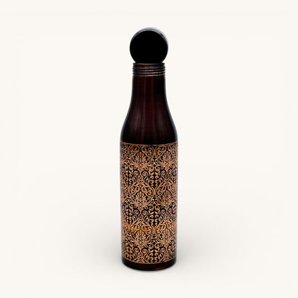 Copper Antique easy Carry Engraved Bottle