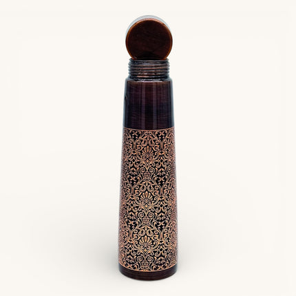 Copper Engraved Antique Tower Bottle