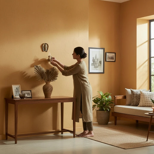 Brass Goddess Face Decorative Wall Decor