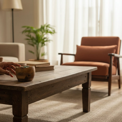 Fresh Aromatic Soy Wax Candle in Wooden Bowl – 110g