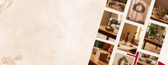 <h1><strong>Rural Elegance for </strong></h1><h1><strong>Modern Home</strong></h1><h4><span style="text-decoration:underline">Handcrafted Indian décor rooted in tradition, designed for contemporary living</span></h4>