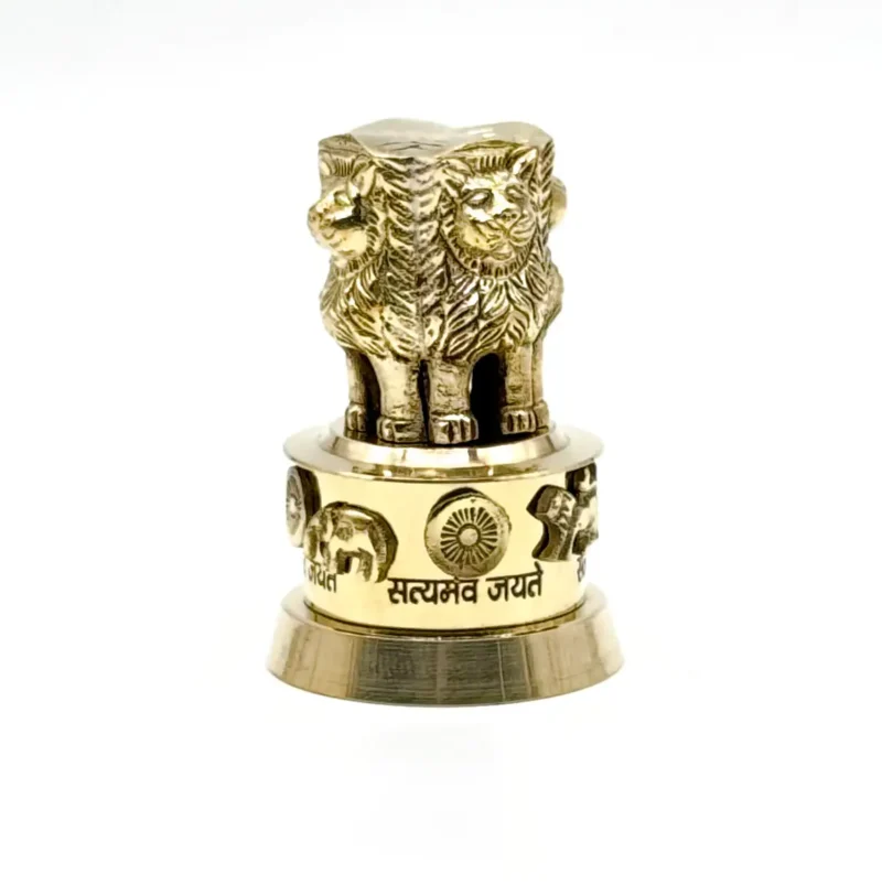Brass Ashoka Pillar Table Top Decor